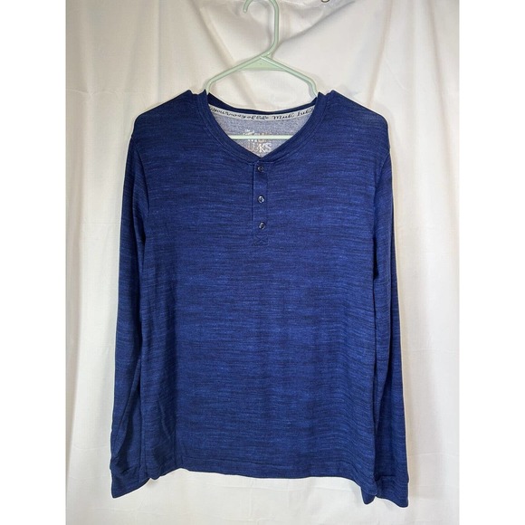 Muk Luks Pajama Top The Original Women's Medium US Henley Long Sleeve SOFT Blue - Picture 1 of 6